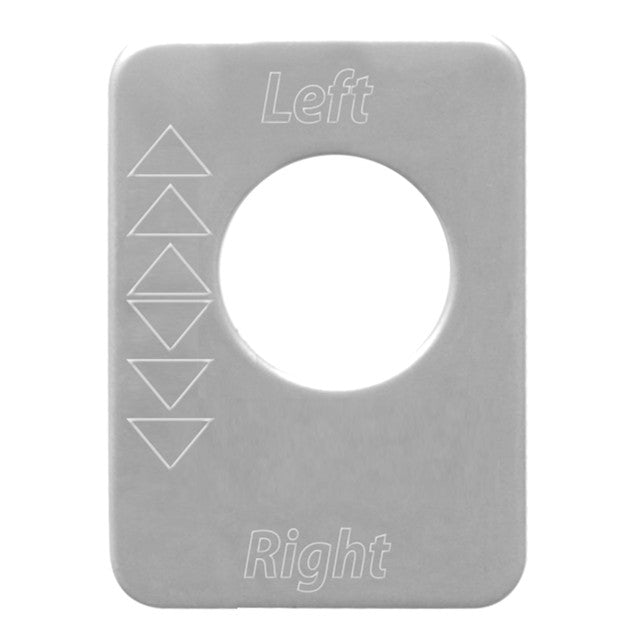 68497 (closeout) SS FUEL LEFT & RIGHT PLATE FOR PETERBILT 370's & 359 Dark Gray