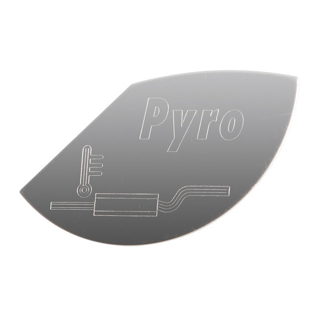 68513 SS PYROMETER PLATE FOR KENWORTH, FITS ISSPRO Light Slate Gray