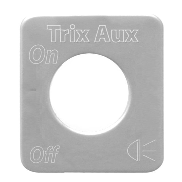 68521 (closeout) SS TRAILER AUXILIARY SWITCH PLATE FOR KENWORTH Dark Gray