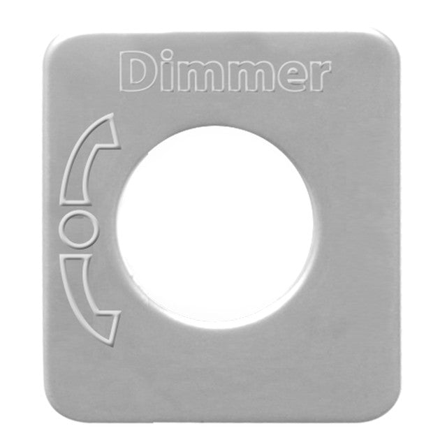 68548 (closeout) SS DIMMER SWITCH PLATE FOR KENWORTH Dark Gray