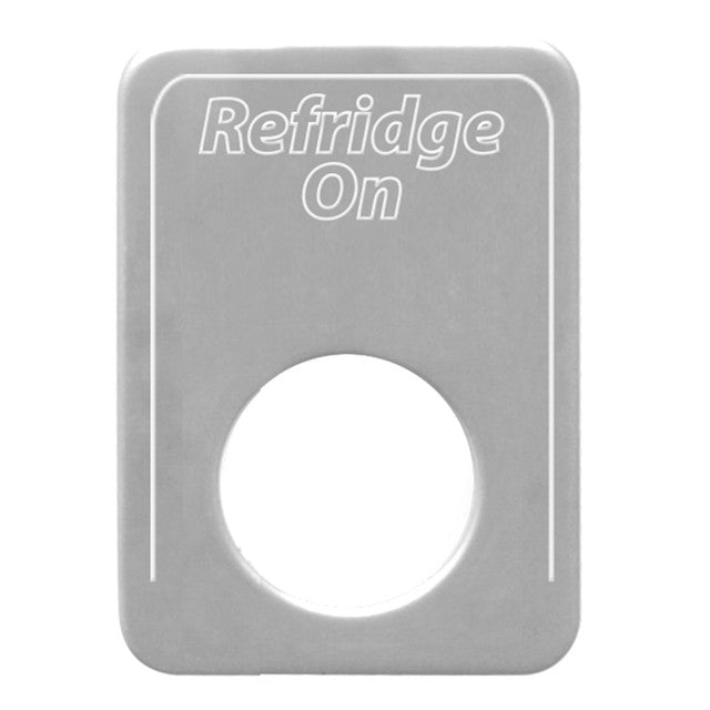68557 (CLOSEOUT) SS REFRIGERATOR ON SWITCH PLATE FOR KENWORTH Dark Gray