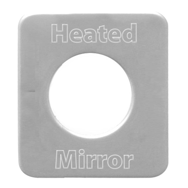 68584 (closeout) SS MIRROR HEAT SWITCH PLATE FOR KENWORTH Dark Gray