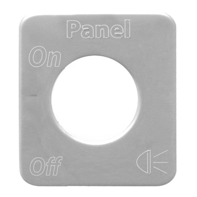 68588 (closeout) SS PANEL LIGHTS SWITCH PLATE FOR KENWORTH Dark Gray