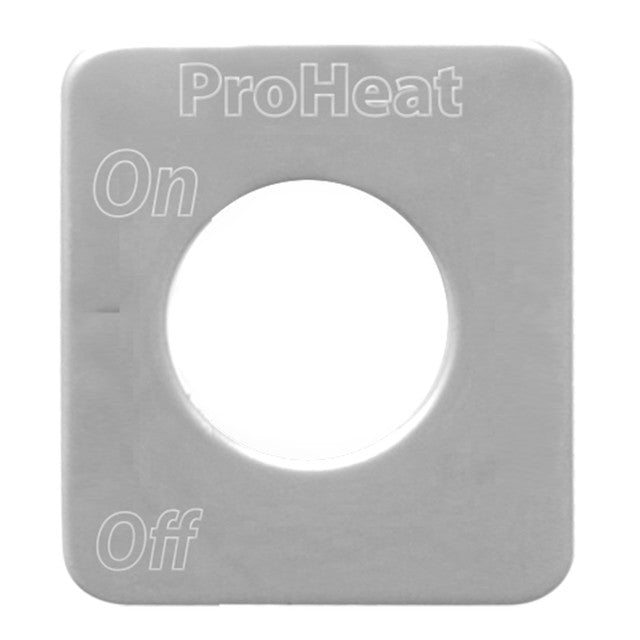 68589 (closeout) SS PROHEAT SWITCH PLATE FOR KENWORTH Dark Gray