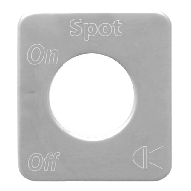 68593 (closeout) SS SPOT LIGHTS SWITCH PLATE FOR KENWORTH Dark Gray