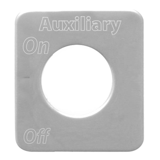 68599 (closeout) SS AUXIALIART SWITCH PLATE FOR KENWORTH Dark Gray