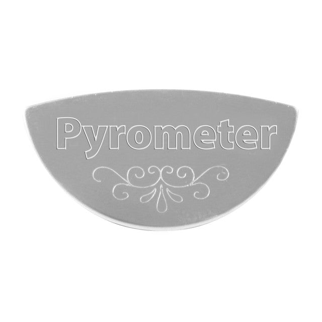 68645 SS GAUGE EMBLEM - PYROMETER FOR KENWORTH Dark Gray