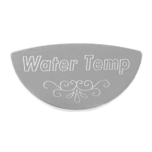 68646 SS GAUGE EMBLEM - WATER TEMPERATURE FOR KENWORTH Dark Gray