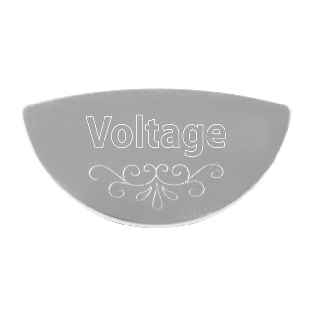 68647 SS GAUGE EMBLEM - VOLTAGE FOR FOR KENWORTH Dark Gray