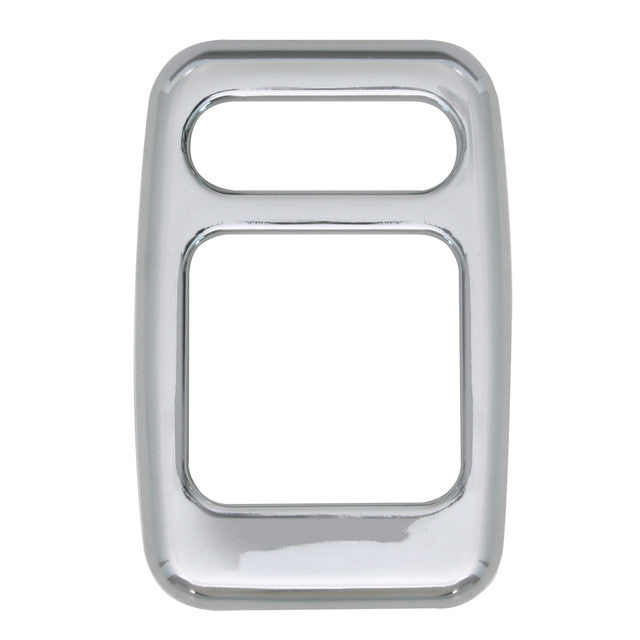 68664 CR. PLASTIC MIRROR SWITCH BEZEL FOR FREIGHTLINER, 2005UP Gray