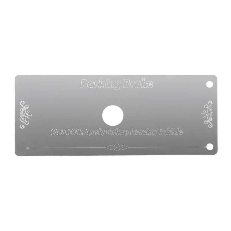 Stainless Steel Parking Break Control Panel for Kenworth, #68732 Dark Gray