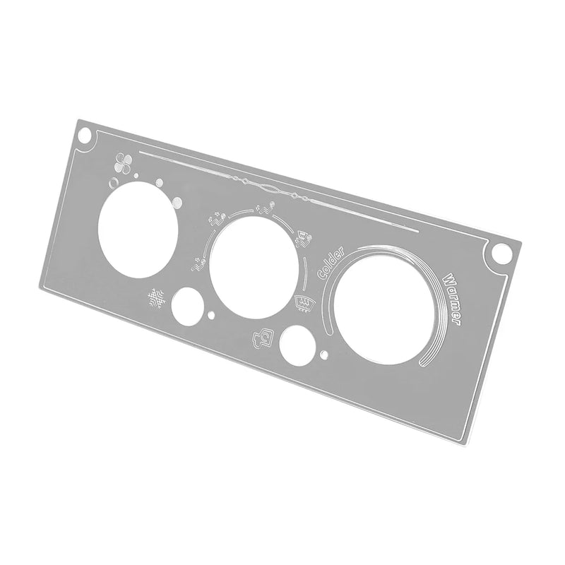 68733 Stainless Steel A/C Control Plate for Kenworth W&T #68733 Dark Gray