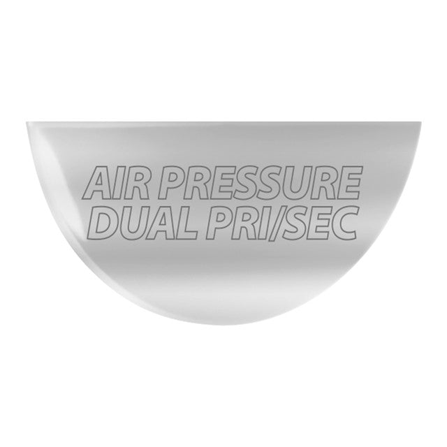 68816 SS AIR PRESSURE DUAL/PRI/SEC PLATE FOR FREIGHTLINER Gray