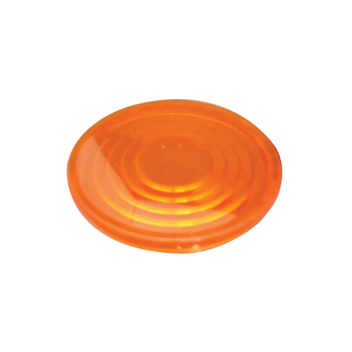 Chocolate 1⁹/₁₆” Round Dome Light Lens for Peterbilt (amber) #68970