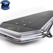 #SLP1054 N85 LED Strobe Amber Light Bar, Low Profile, (clear lens) 54" long STROBE Slate Gray