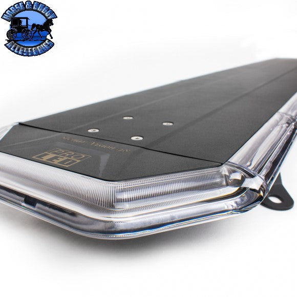 #SLP1054 N85 LED Strobe Amber Light Bar, Low Profile, (clear lens) 54" long STROBE Slate Gray