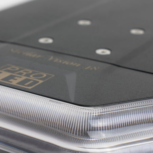 #SLP1054 N85 LED Strobe Amber Light Bar, Low Profile, (clear lens) 54" long STROBE Dim Gray