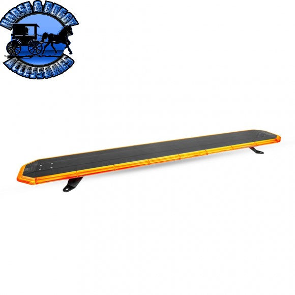 #SLP1054 N85 LED Strobe Amber Light Bar, Low Profile, (clear lens) 54" long STROBE Wheat