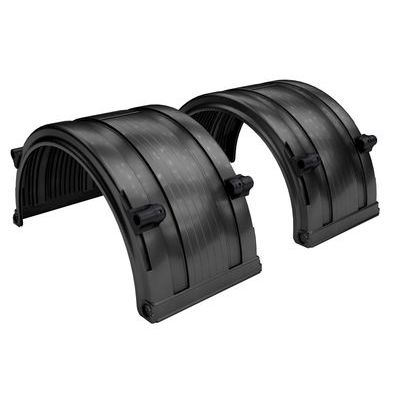 031-01700 black single radius fender FRX-22 SLIDETRAX SERIES SPECIFICATIONS For use with 22.5"/24.5" (Sold in Pairs)