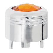 69040 Peterbilt A/C Knob (amber) Light Gray