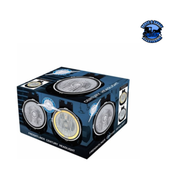 Crystal Headlight With White LED Halo Ring For 1996-2005 Freightliner Century #31282 Crystal Headlight Gray