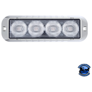 4 LED WARNING LIGHT (Choose LED Color) WARNING/LIGHT BAR Amber,Amber and White,White,Red Light Gray