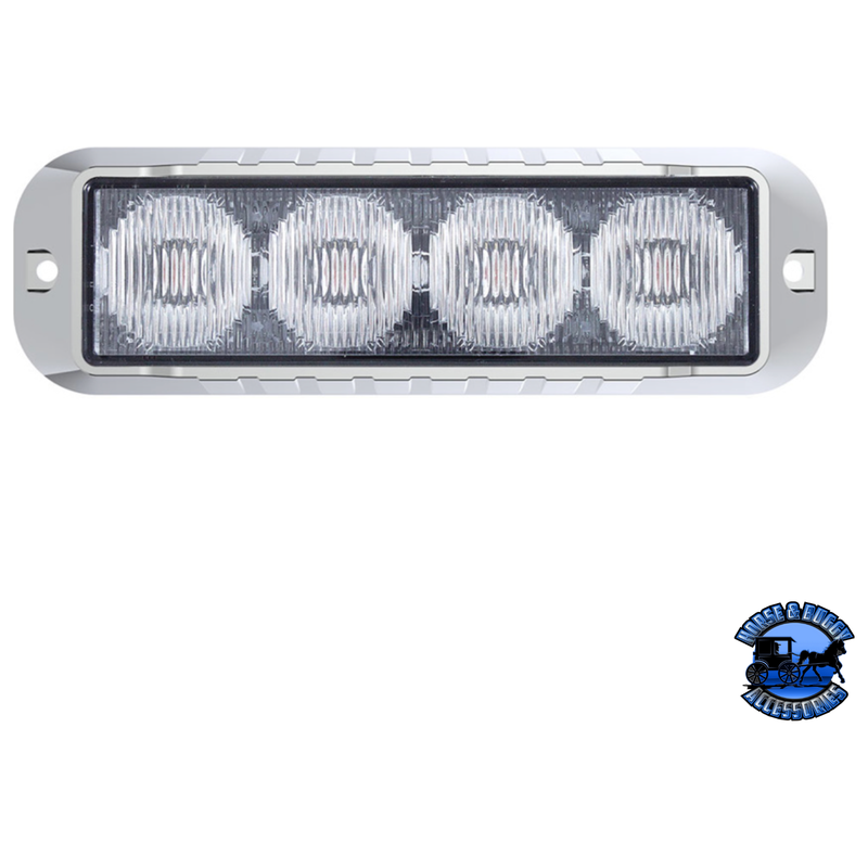 4 LED WARNING LIGHT (Choose LED Color) WARNING/LIGHT BAR Amber,Amber and White,White,Red Light Gray
