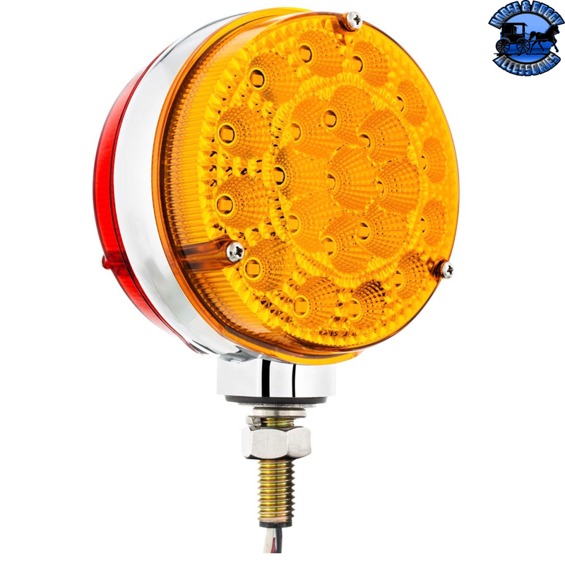 UP-42 LED Reflector Double Face Competition Series Turn Signal Light-Amber & Red LED (Choose Lens Color)