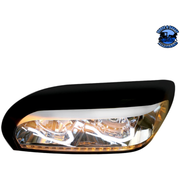 PROJECTION HEADLIGHT WITH LED TURN SIGNAL & LIGHT BAR FOR FREIGHTLINER CENTURY (Choose Color) (Choose Side) HEADLIGHT Chrome / Driver's Side,Chrome / Passenger's Side,Black / Driver's Side,Black / Passenger's Side Black