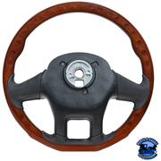 18" YOURGRIP WOOD STEERING WHEEL FOR 2012-2021 PETERBILT 579 & 2013-2021 KENWORTH T680 #88189 steering wheel Dark Slate Gray