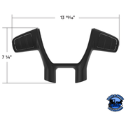 PLASTIC TRIM FOR UNITED PACIFIC YOURGRIP PETERBILT 579/KENWORTH T680 STEERING WHEEL (Choose Finish) WHEEL TRIM Black,Chrome Dark Slate Gray