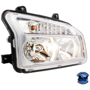 HEADLIGHT ASSEMBLY FOR 2015-2025 KENWORTH T880 (Choose Side) HEADLIGHT Drivers,Passengers Light Gray