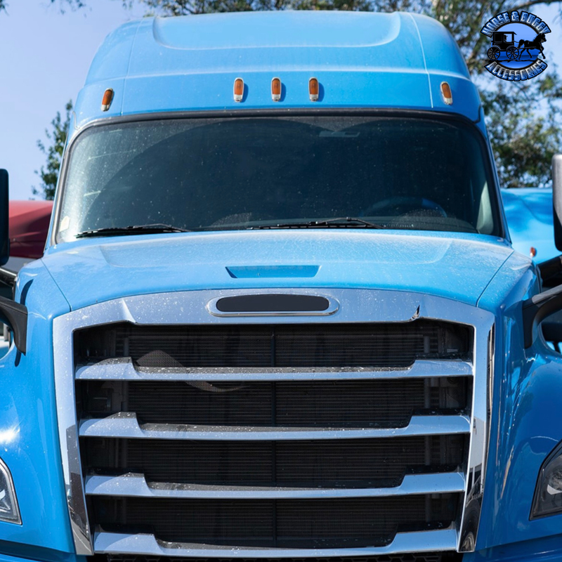 CHROME CAB LIGHT BEZEL FOR 2018-2024 FREIGHTLINER CASCADIA #42443 Cab Light Bezel Dark Slate Gray