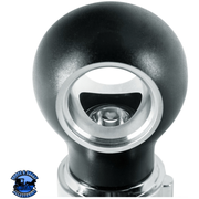 THREAD-ON CHARLOTTE STYLE GEARSHIFT KNOB WITH LED 13/15/18 SPEED ADAPTER  (Choose Finish)(Choose LED Color) Knob Chrome / Amber,Chrome / Blue,Chrome / White,Chrome / Red,Matte Black / Amber,Matte Black / Blue,Matte Black / White,Matte Black / Red Dark Slate Gray