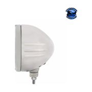 STAINLESS STEEL CLASSIC STRIPE HEADLIGHT NO BULB WITH LED SIGNAL (Choose Color) HEADLIGHT Amber,Clear Light Gray