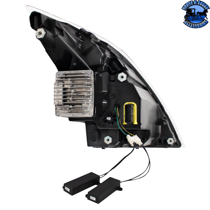 Full LED Headlight With Switchable Sequential Turn Signal. 2018-2024 Volvo VNL (Choose Side)