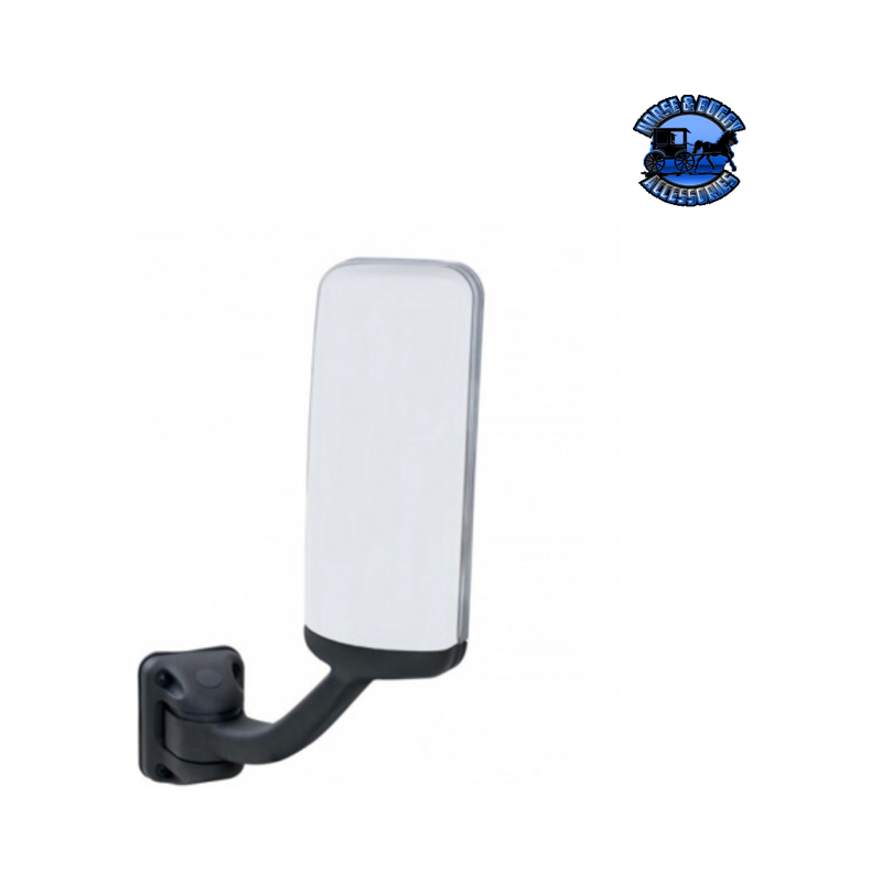 MIRROR ASSEMBLY WITH HEATED MIRROR FOR 2008-2017 FREIGHTLINER CASCADIA (Choose Color) (Choose side) Heated Mirror Chrome / Driver's Side Light Gray