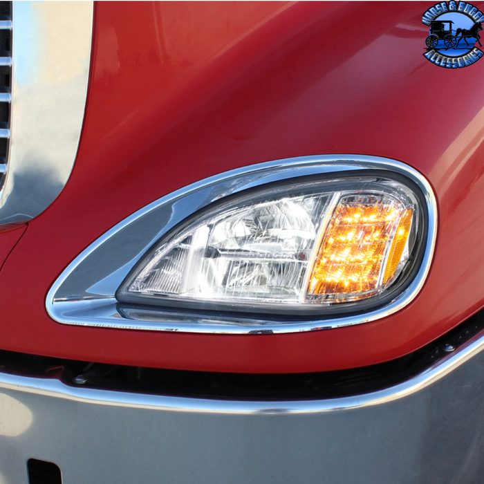 Sienna LED HEADLIGHT FOR 2001-2020 FREIGHTLINER COLUMBIA (Choose Color) (Choose Side) LED Headlight Chrome / Driver's Side,Chrome / Passenger's Side,Black / Driver's Side,Black / Passenger's Side