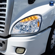 LED HEADLIGHT FOR 2008-2017 FREIGHTLINER CASCADIA (Choose Color) (Choose Side) Headlight Chrome / Driver's Side,Chrome / Passenger's Side,Black / Driver's Side,Black / Passenger's Side Light Slate Gray