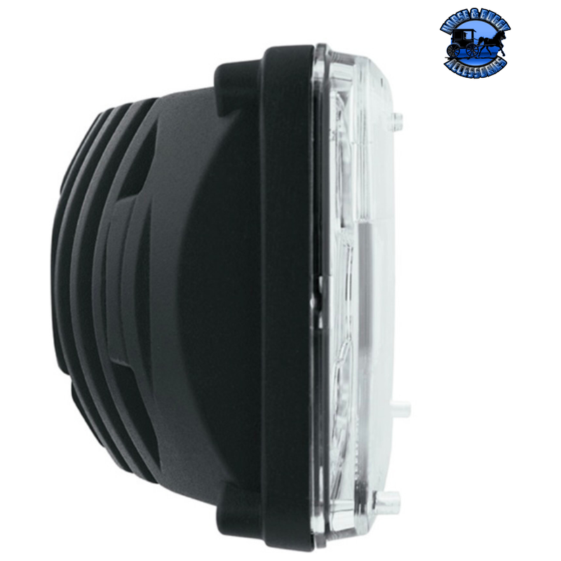 ULTRALIT - 8 HIGH POWER LED 4" X 6" HEADLIGHT (Choose High or Low) LED Headlight Low,High Light Gray