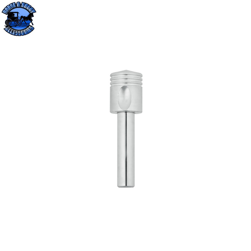 UP-70035 Chrome Piston Door Lock Knobs (2Pc/Set)