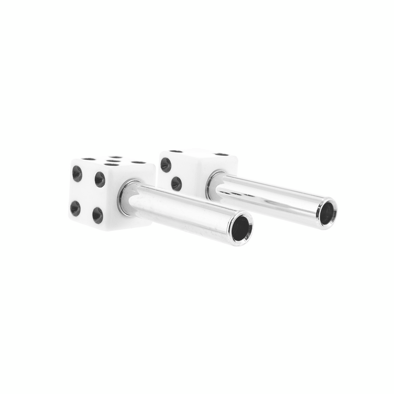 Dice Door Lock - White Knobs (2Pc/Set)