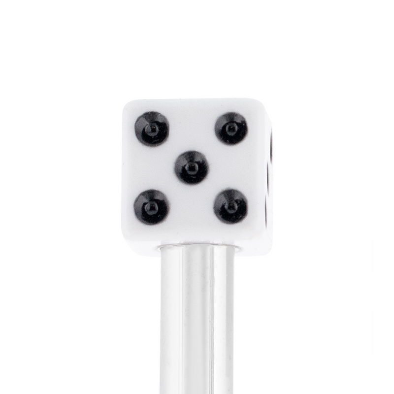 Dice Door Lock - White Knobs (2Pc/Set)