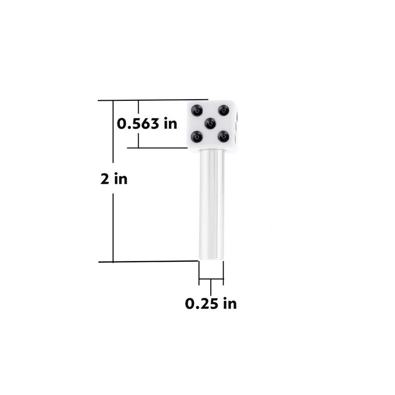 Dice Door Lock - White Knobs (2Pc/Set)