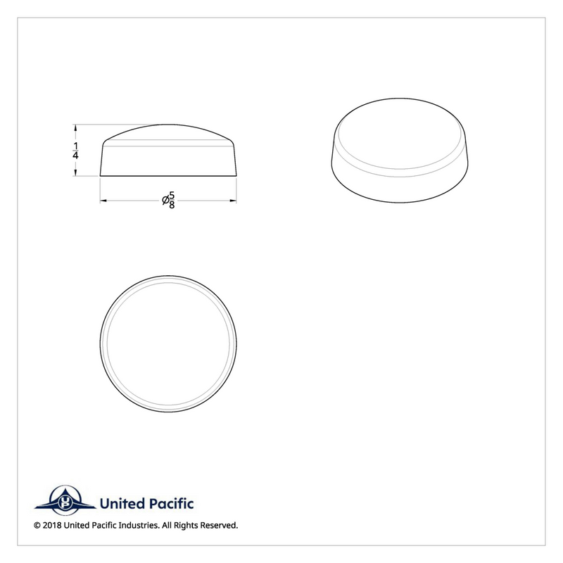 Cubierta de tornillo a presión de plástico cromado para tornillos n.° 10 y n.° 12 (paquete de 10)
