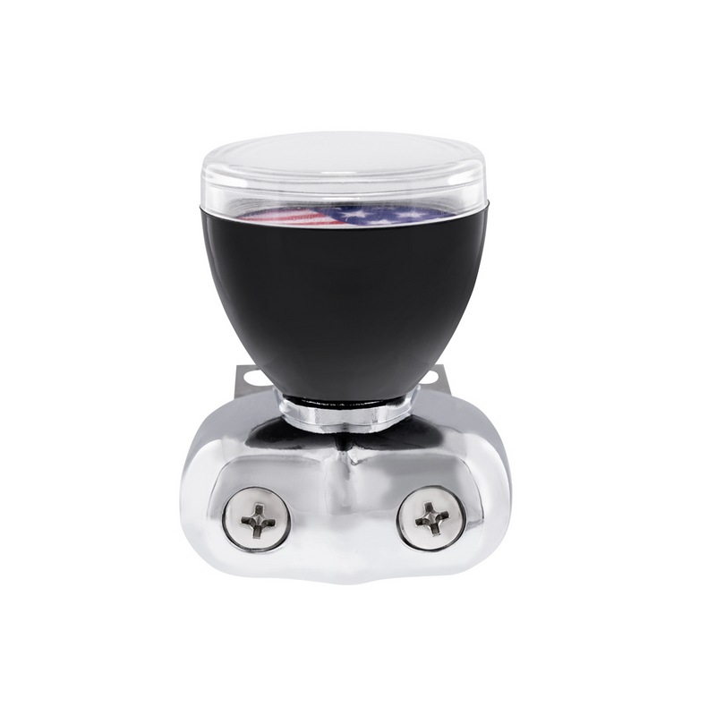 Black Steering Wheel Spinner With Clear Removable Top