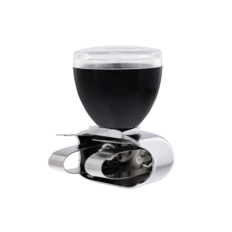 Black Steering Wheel Spinner With Clear Removable Top