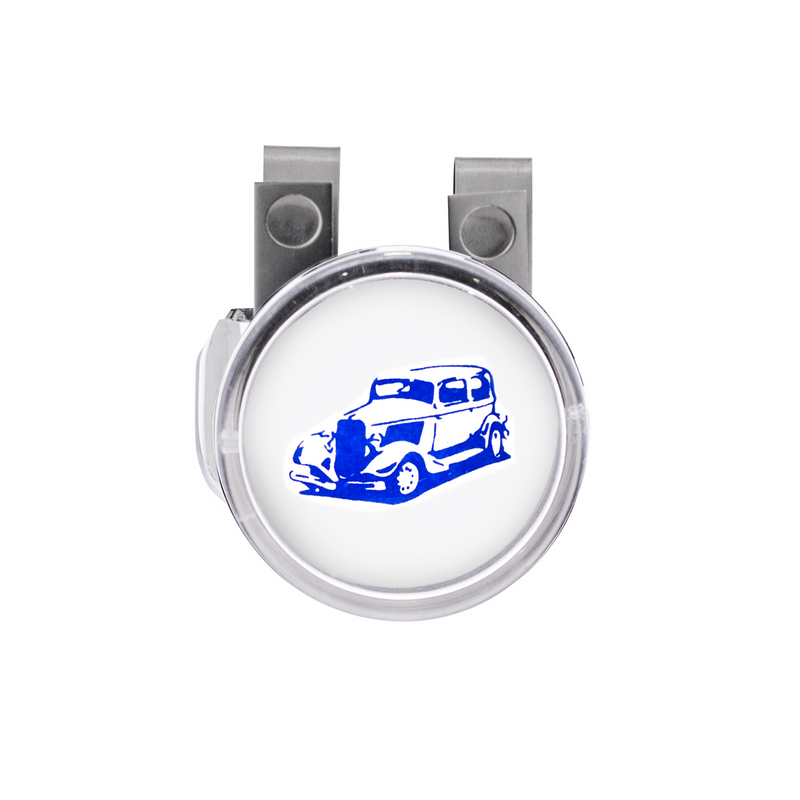 Black Steering Wheel Spinner With Clear Removable Top