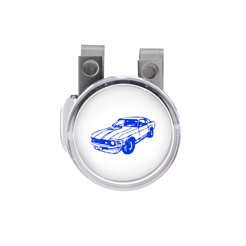 Black Steering Wheel Spinner With Clear Removable Top