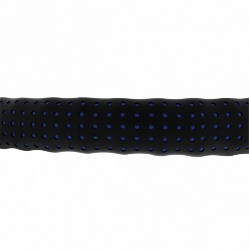 UP-70135 18" Perforated Leather Steering Wheel Cover - Blue